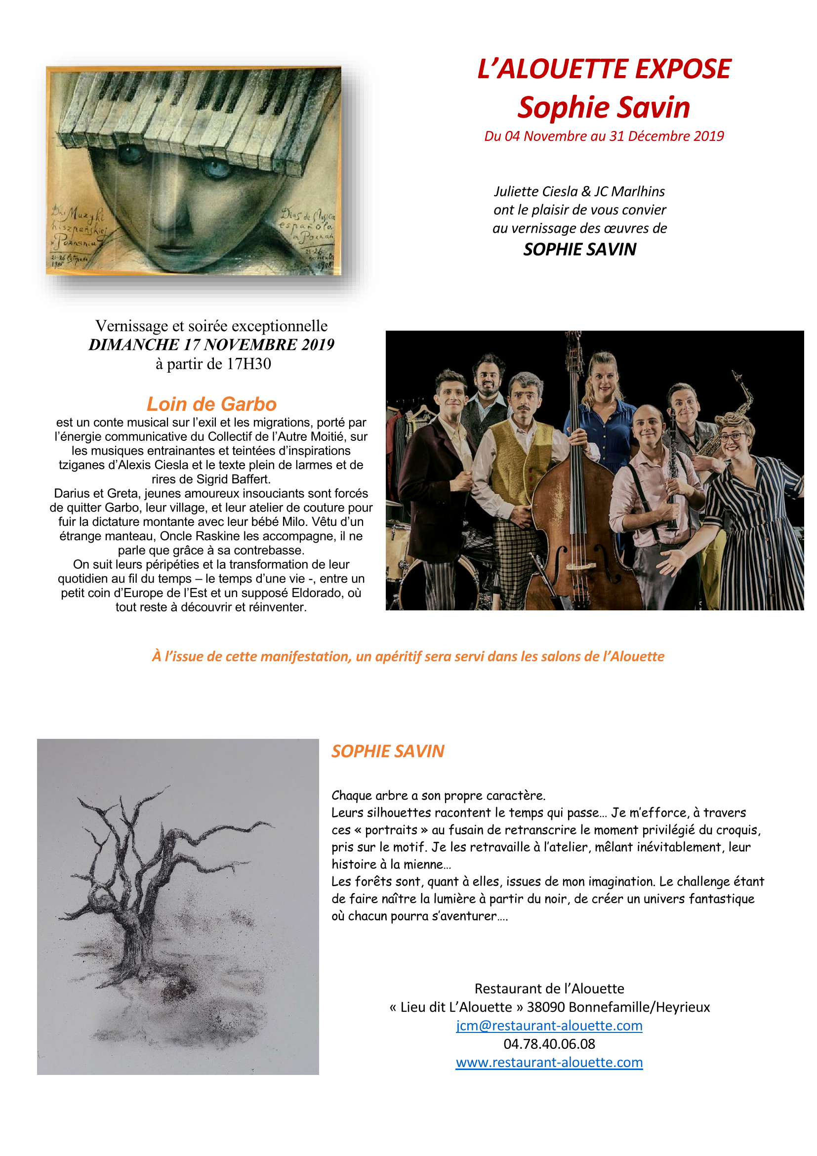 AFFICHE SOPHIE SAVIN
