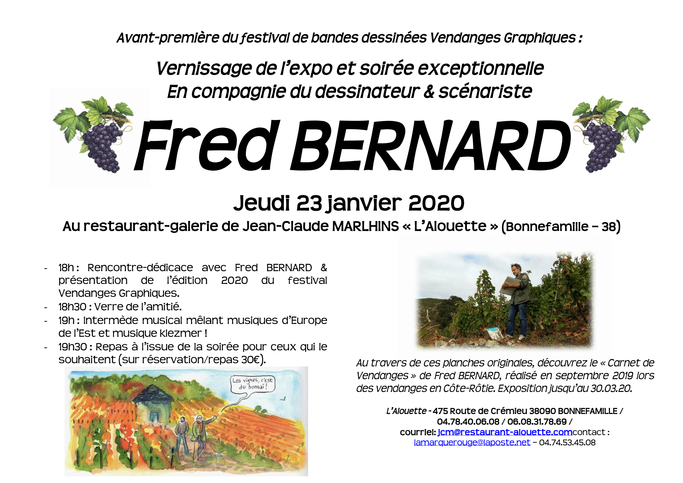 Invitation vernissage Fred BERNARD jeudi 23 janvier 2020_Page_1 FRED BERNARD