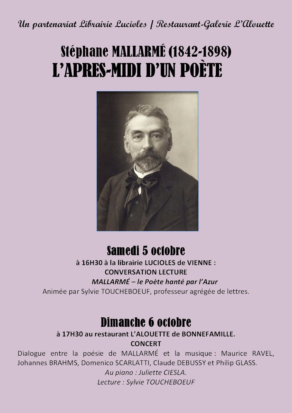 MALLARME SOIREE LECTURE ET CONCERT